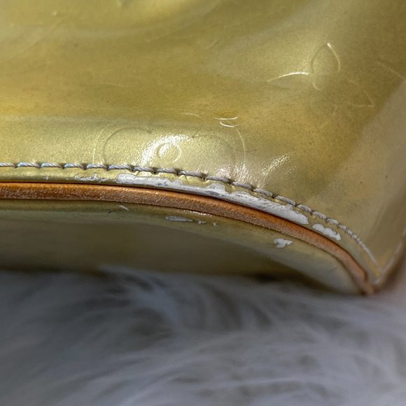 Louis Vuitton Butter Yellow Monogram Houston Vernis Tote - Picture 9 of 13